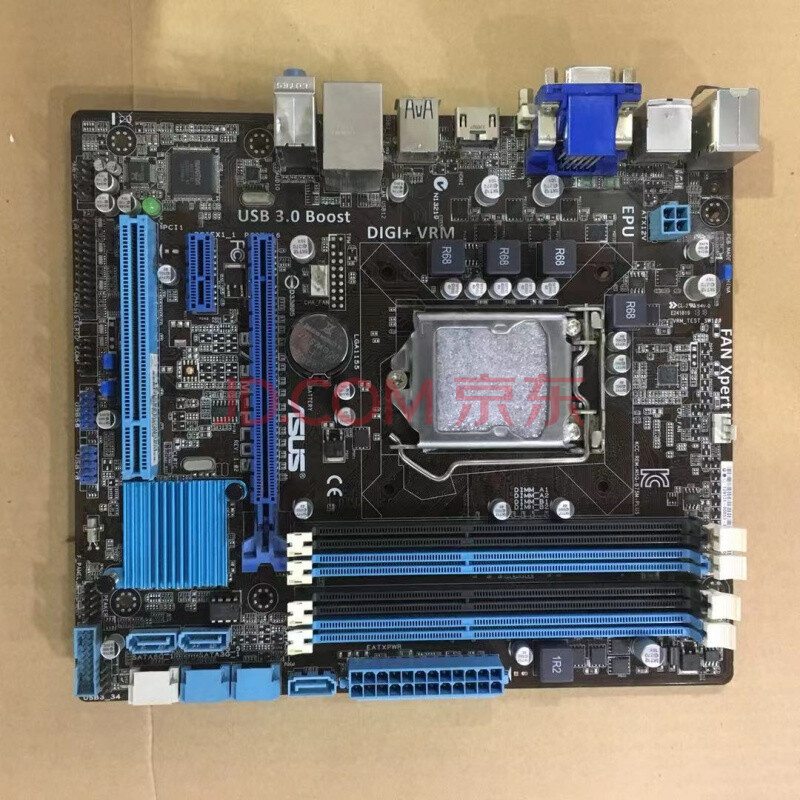 华硕b75mplus主板,华硕b75m-plus 华硕 b75m-plus 集显b75主板 1155支持i3 i5 i7 3470 3770 蓝色