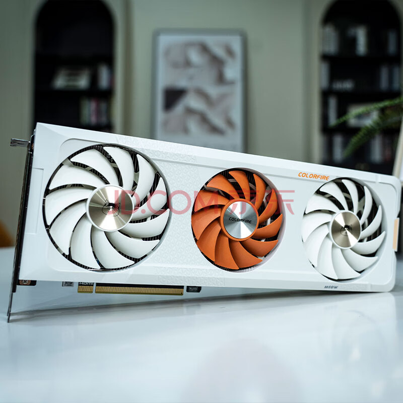 COLORFIRE GeForce RTX 4070 橘影橙 猫卡 12G 2475Mhz 电竞游戏独立显卡