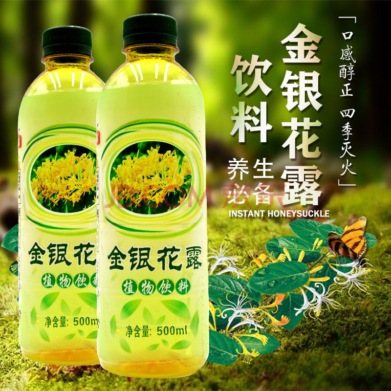 金银花露植物饮料500*5瓶金银花凉茶饮料夏季饮品新货