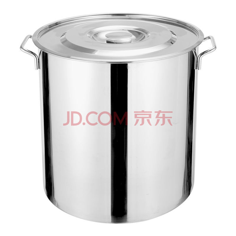 商用不锈钢桶圆桶带盖汤锅汤桶加厚家用油桶大容量锅不锈钢储水桶 1.