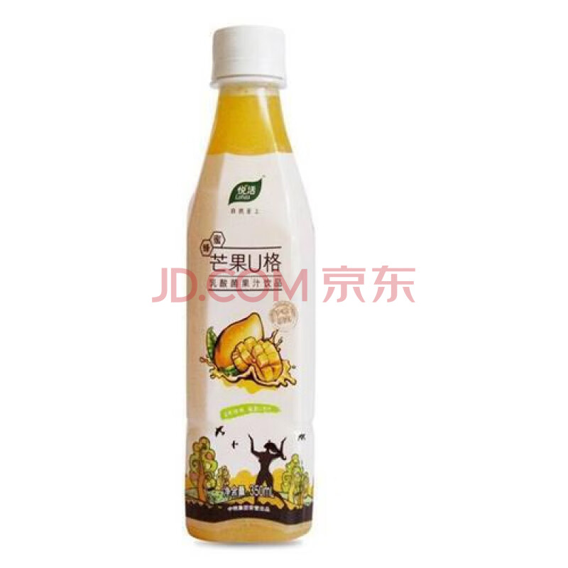 新货中粮悦活u格350ml芒果蜜桃柠檬乳酸菌果汁饮料15瓶装 芒果15*350
