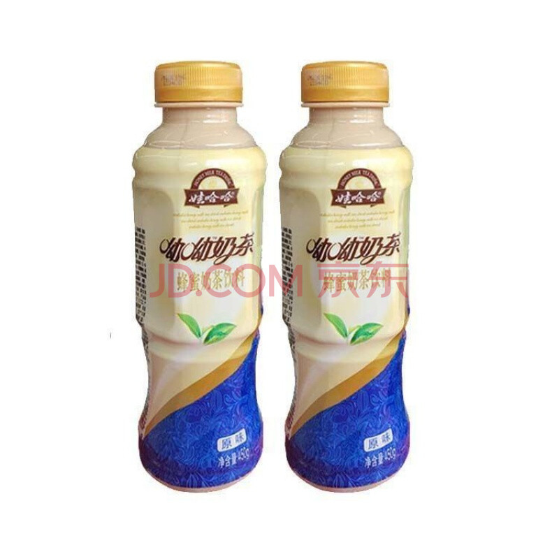 【娃哈哈官方授权店】娃哈哈呦呦奶茶 450ml*15瓶 蜂蜜奶茶饮料 原味