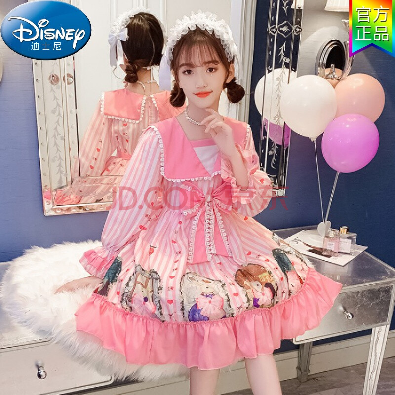 迪士尼(disney)商场同款童装 洛丽塔儿童裙子春秋女童连衣裙lolita小