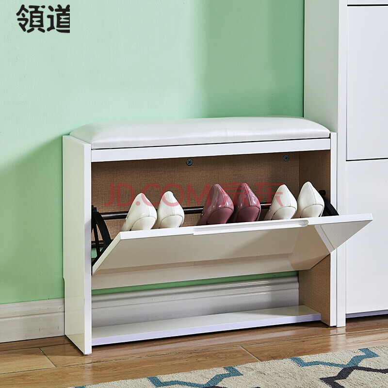 领道 翻斗鞋柜翻斗鞋柜简约现代省空间17cm鞋柜家用门口大容量入户