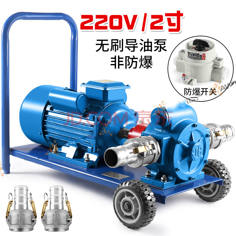 电动抽油泵12v24v220v防爆导油卸油泵大流量柴油汽油油罐车抽油泵 2寸