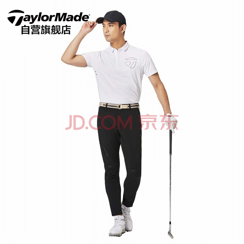 泰勒梅taylormade高尔夫短袖POLO衫 男士夏季高尔夫T恤高尔夫球衣 高尔夫服装N92407 白色L