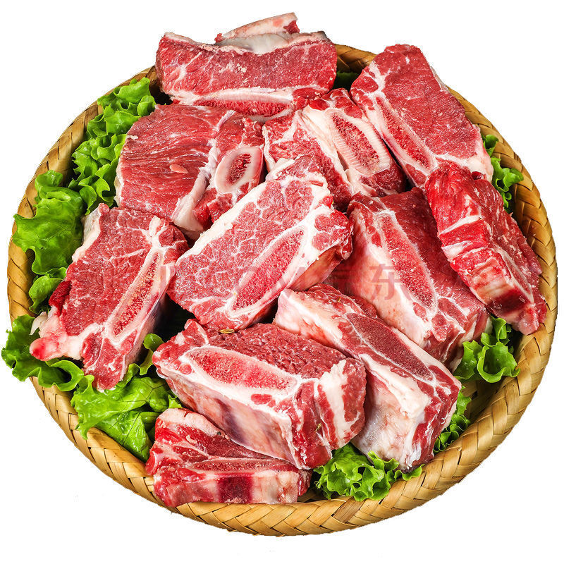牛骨头新鲜牛排骨国产原切黄牛肉生鲜牛仔骨牛肋骨 肉多纯牛肋排3斤