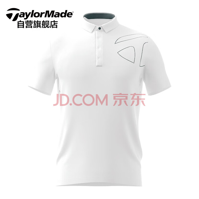 泰勒梅taylormade高尔夫短袖T恤男士夏季POLO衫 高尔夫球衣高尔夫服装N92416 白色XO