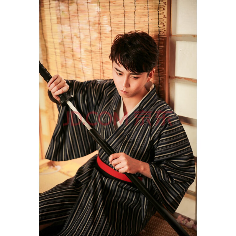 日本和服男武士和服装剑道和服传统规和服夏日祭花火大会和服2020