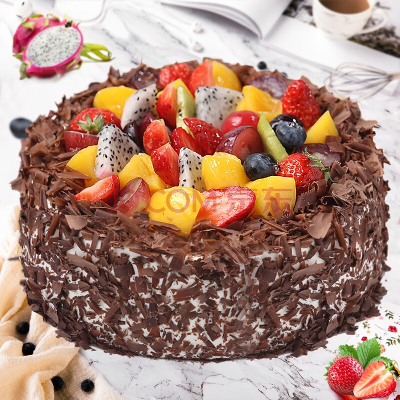 生日蛋糕预定送女朋友水果巧克力儿童蛋糕双层定制北京上海广州深圳