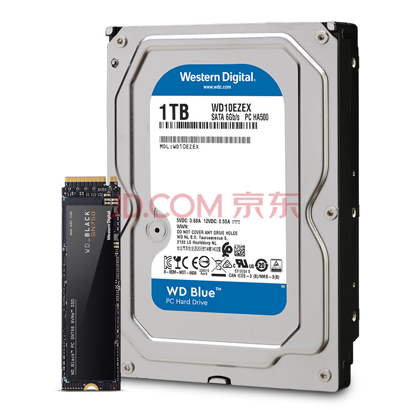 wd 500gb nvme black sn750 ssd   wd 1tb稳定机械硬盘