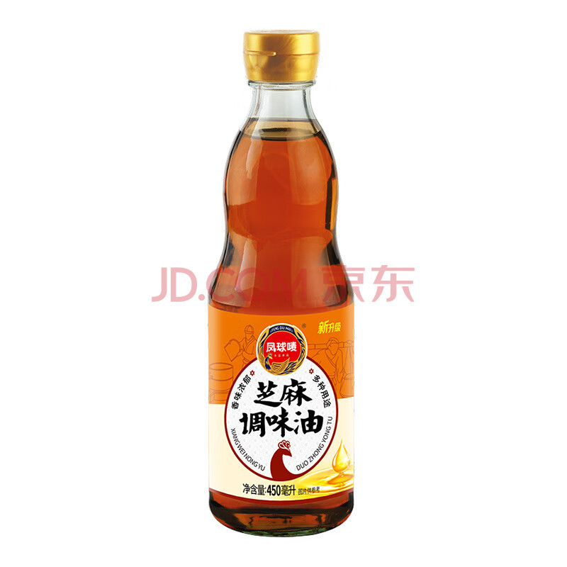 凤球唛  芝麻香油 火锅调料蘸料 凉拌烹饪食用油 450ml