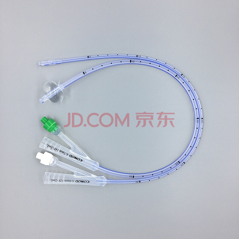 sewoon康诺硅胶导尿管双腔三孔开口平头肾盂造瘘用肾造瘘膀胱造瘘双腔