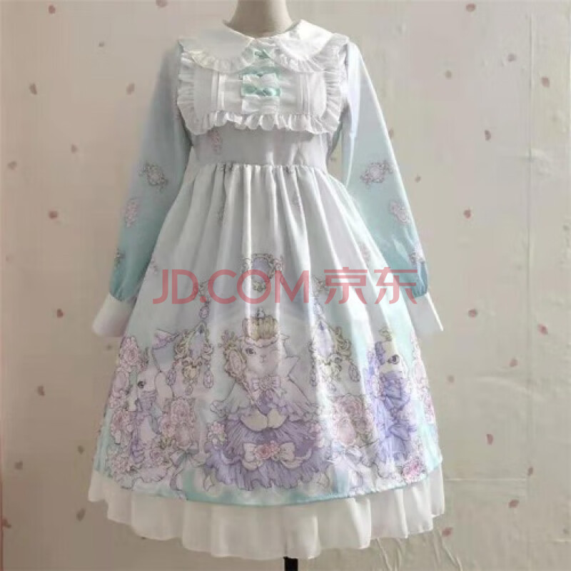 春秋装女装新款日系软妹渐变色公主猫lolita日常裙轻lo萝莉连衣裙子