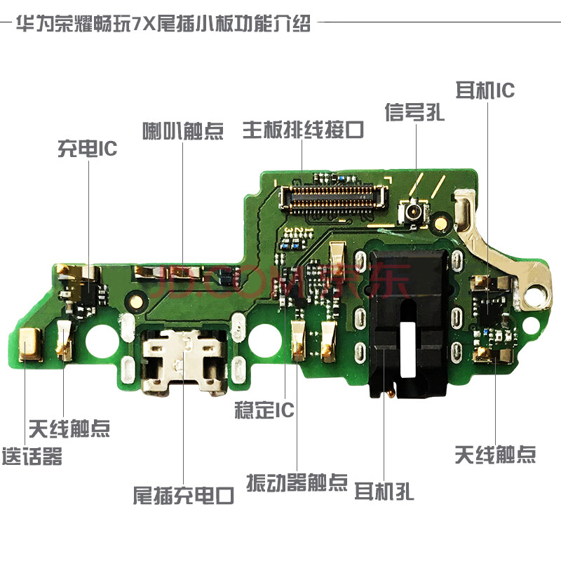 森麦康 华为荣耀畅玩5x/6x/7x/8x畅享max9x 9xpro尾插x10max充电送话