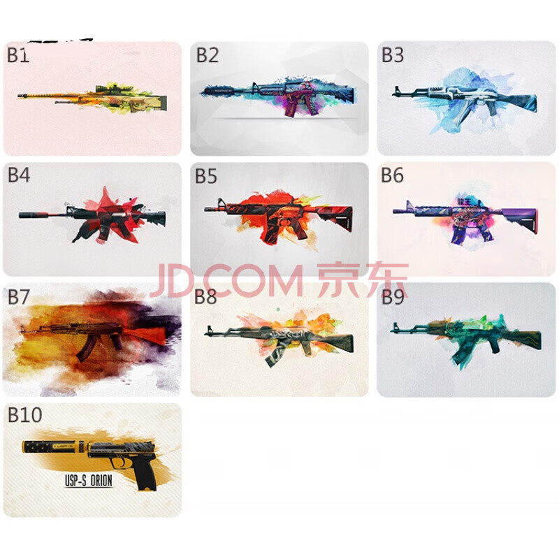 csgo周边卡贴反恐精英 名枪卡贴 龙狙 咆哮 火神 暴怒野兽 高达 b系列