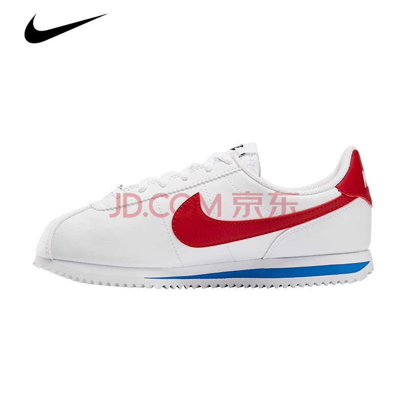 nike 耐克童鞋男女童2020春季新款魔术贴阿甘鞋儿童运动鞋22-40 白色
