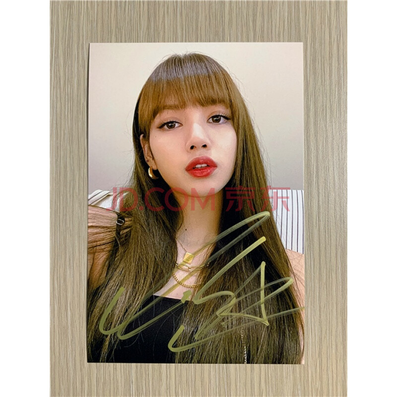 blackpink lisa 亲笔签名照片17款热门经典宣传照 6寸