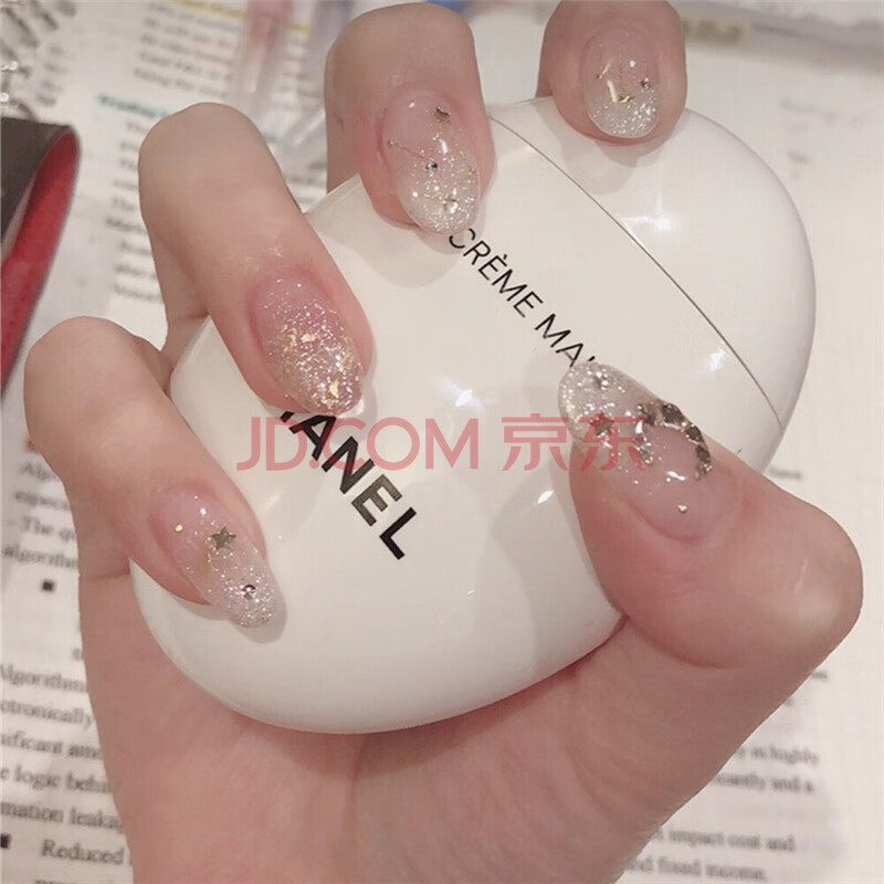假指甲贴片橘色纯色欧美美甲成品方头短款磨砂穿戴式可反复拆卸 粉红