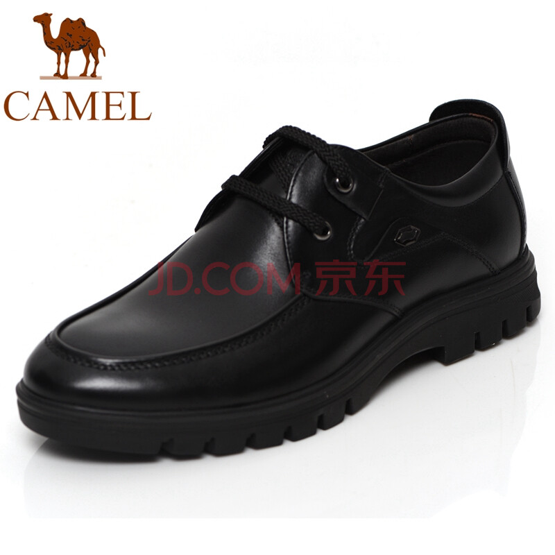 CAMEL/ÂæÍÕÄÐЬ2017Çï¿îÉðÊ¿ÉÌÎñÐÝÏÐÆ¤Ð¬Í·²ãţƤϵ´øµ¥Ð¬ÄÐÊ¿ÇàÄêʱÉкñµ×Ь×Ó ºÚÉ« 42