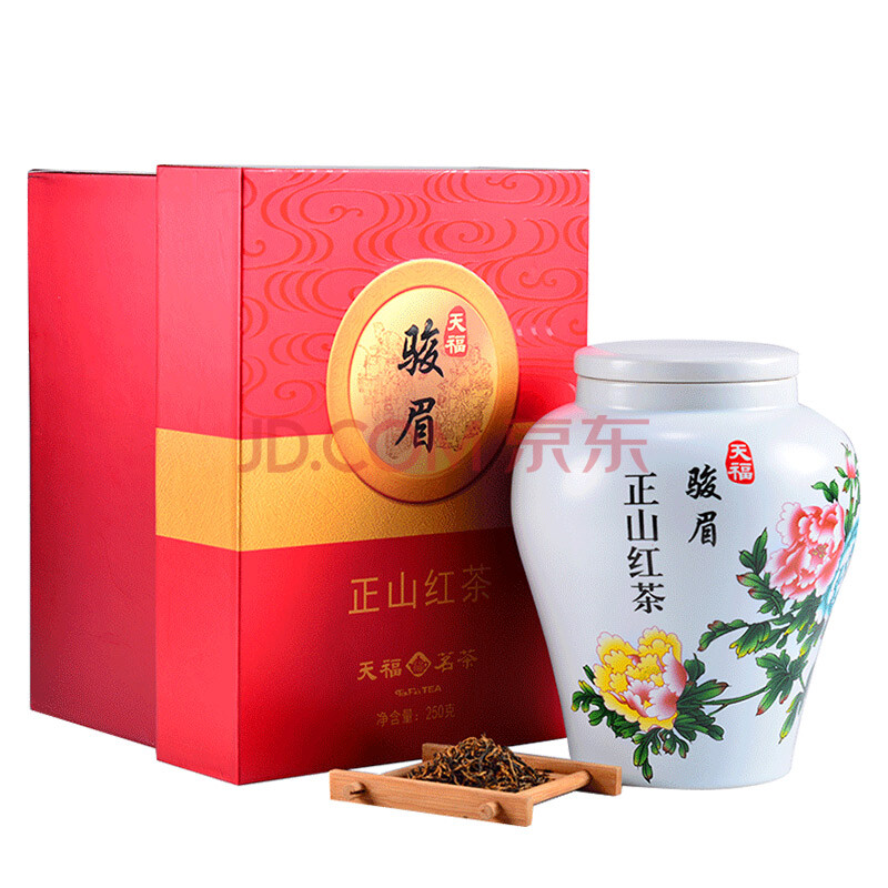 【京东超市】天福茗茶金骏眉 红茶茶叶武夷山桐木关礼盒装250g