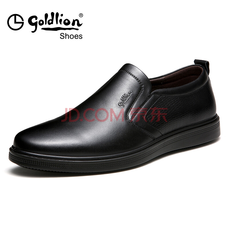 Goldlion/½ðÀûÀ´ÄÐЬ ÉÌÎñÐÝÏÐÆ¤Ð¬ÄÐÌ×½ÅÓÅÑÅÊæÊÊʱÉÐÆ¤Ð¬ÄÐ ºÚÉ« 42