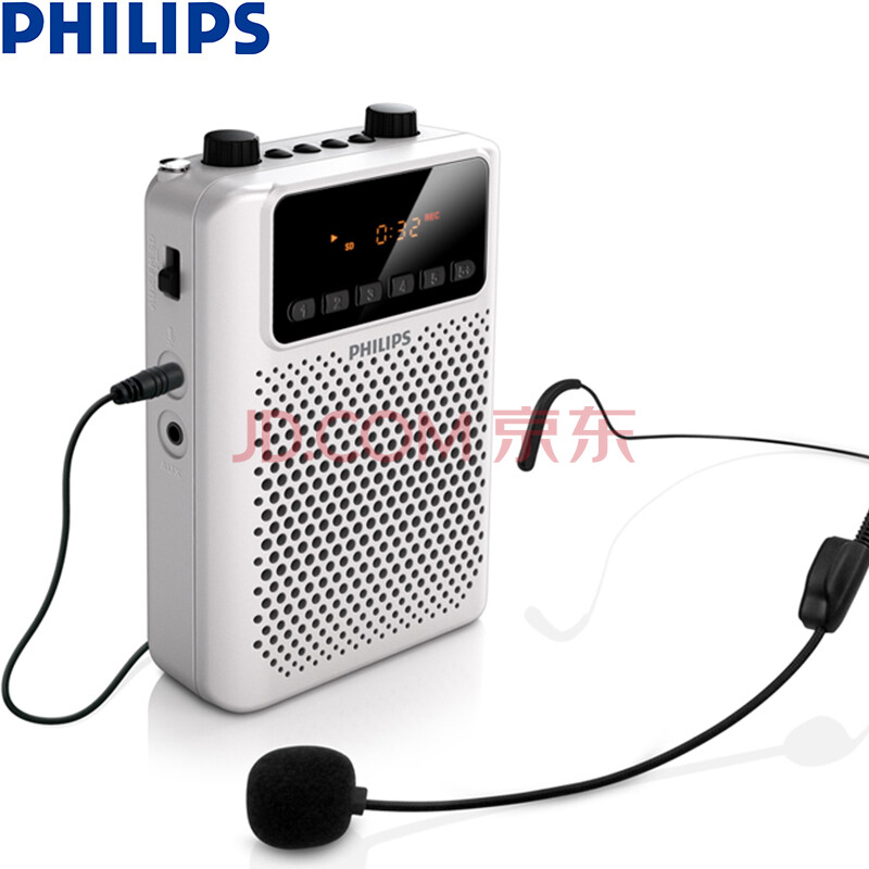 ·ÉÀûÆÖ(PHILIPS) SBM150 WHI ¹ã³¡¼¶ÒôЧСÒôÏì СÃÛ·äÀ©ÒôÆ÷ ²å¿¨ÒôÏä ²¥·ÅÆ÷ REC¼Òô FMÊÕÒô ½ÌѧרÓà °×