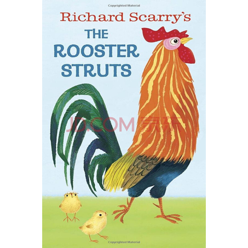 richard scarry"s the rooster struts快乐的公鸡斯凯瑞纸板