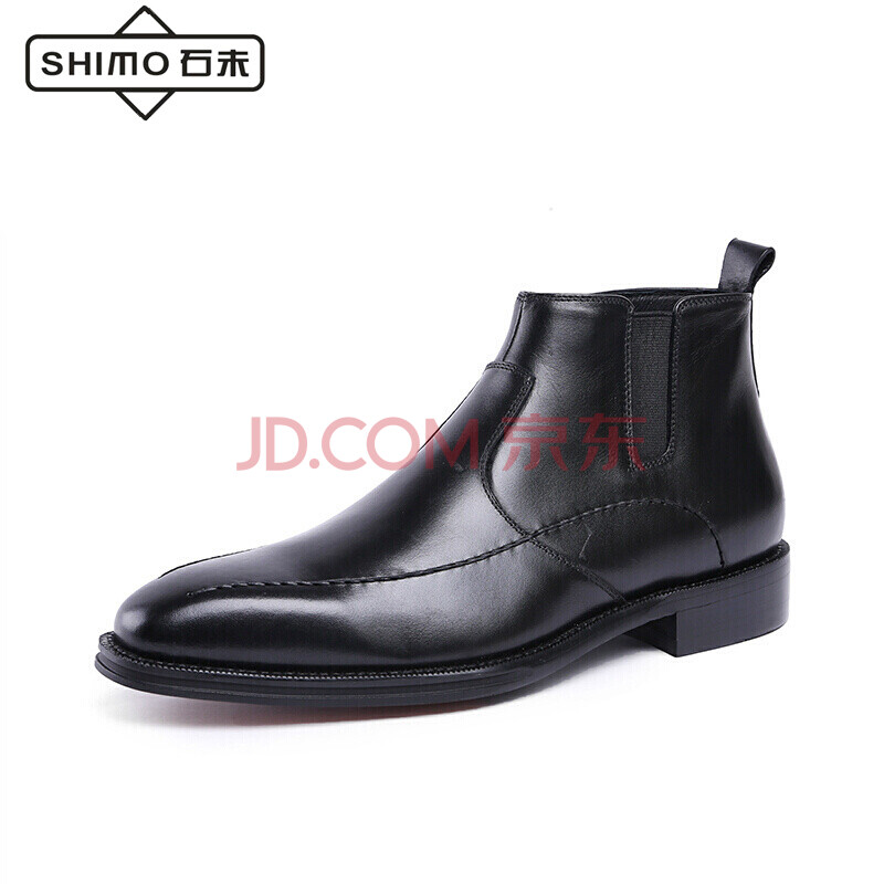 ʯĩ£¨SHIMO£©ÉÌÎñÕý×°ÄÐ2017¶¬¼¾Ð¿î¸ß°ïµ¥Ñ¥Ì×½ÅÊÖ¹¤Æ¤Ñ¥ÊæÊÊ´Ö¸ú¼âÍ·ÄÐЬ ºÚÉ« 42