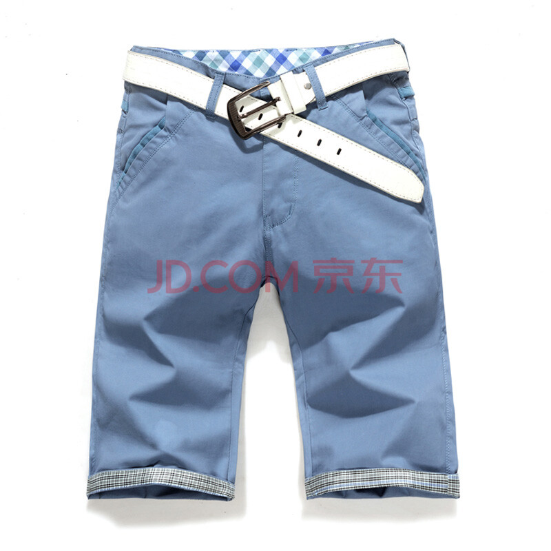 4夏装新款韩版男士 糖果色修身<em>百搭休闲短裤</em> 