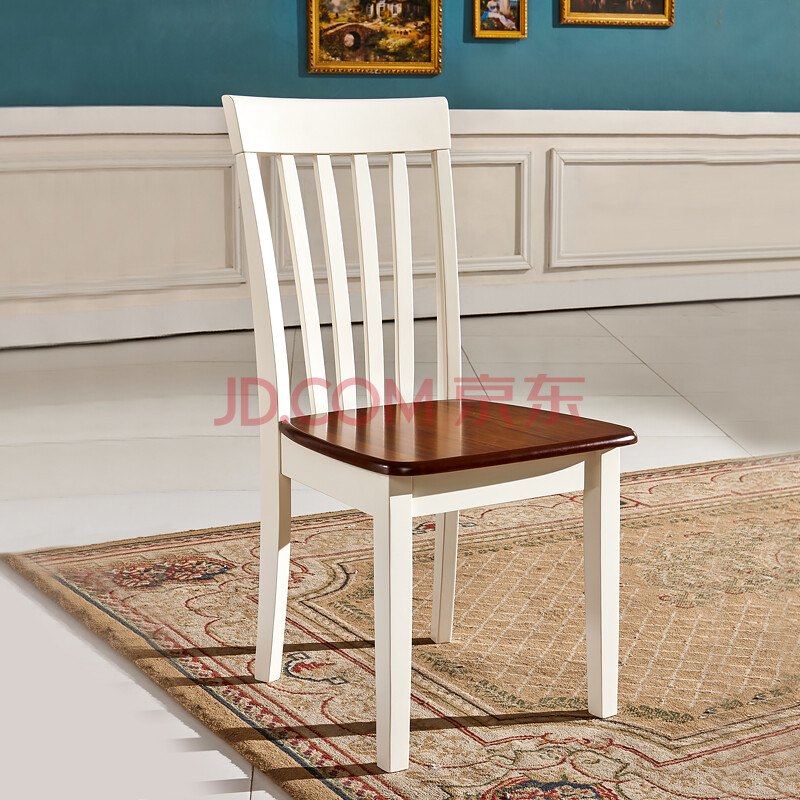 餐椅 餐凳 餐厅复古椅子 欧式靠背椅家具 贴楸木皮