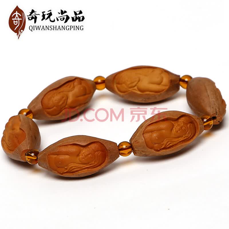 奇玩尚品 <em>橄榄核</em>橄榄胡手串 <em>美女</em>串 <em>美女</em>核雕 s