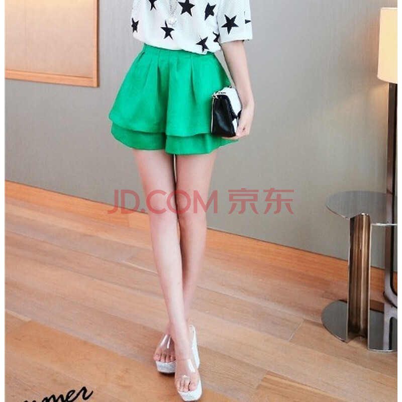 2014春夏棉麻裤裙<em>亚麻短裤女夏宽松</em>显瘦阔腿