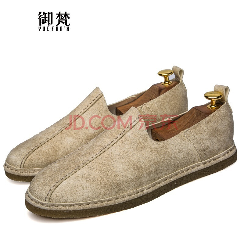 御梵老北京布鞋男风青年手工布鞋男士套脚僧鞋功夫千层底传统防滑平底鞋 清爽米 清爽米色 40 清爽米色 43(偏小1码请拍大1码)