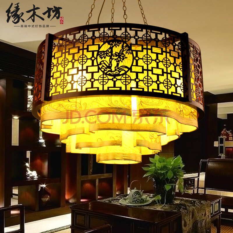 古典仿羊皮中式吊灯 仿古吊灯中式客厅餐吊灯 卧室灯酒店工程灯 51274