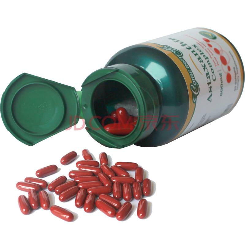 虾青素胶囊 60粒 天然虾青素片软胶囊 雨生红球