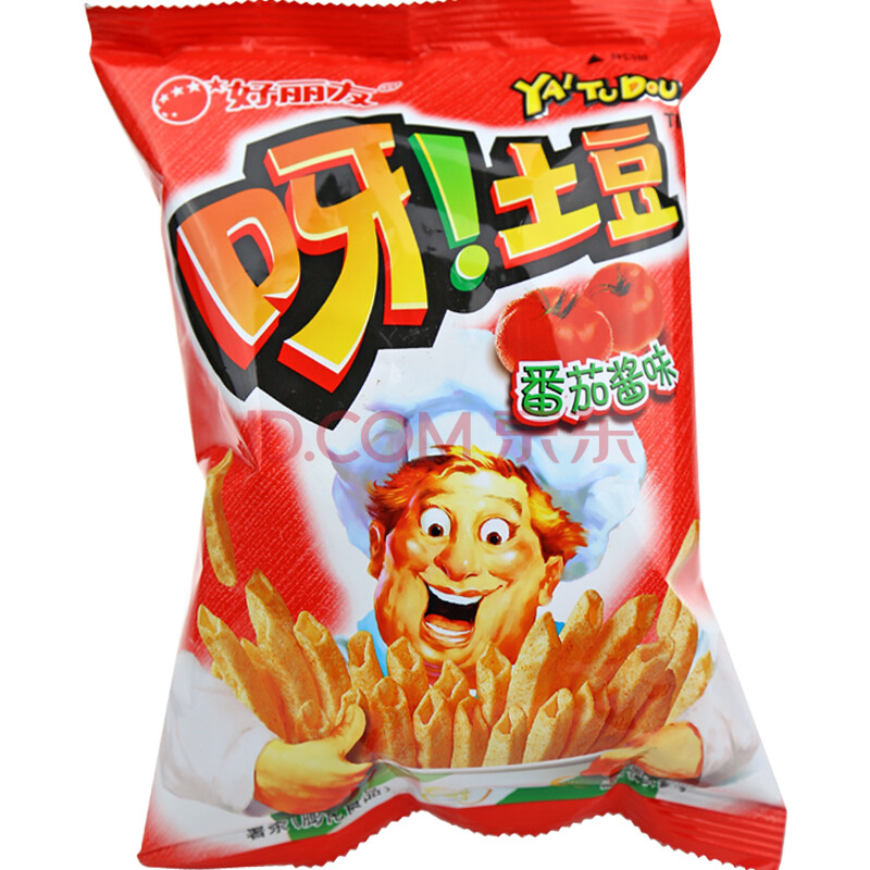 好丽友 呀!土豆薯条 休闲零食品 番茄酱味 40g 1袋