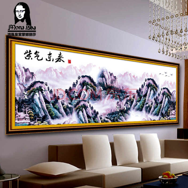 十字绣满钻5d钻石画紫气东来钻石绣大贴钻画圆钻客厅贴钻十字绣钻石画