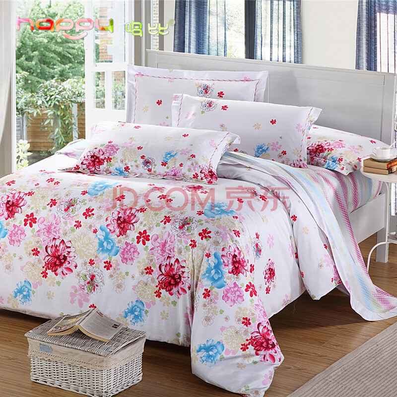 京东商城 哈比Happy家纺 床品套件四件套 全棉