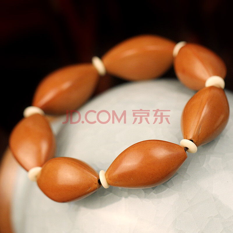 手工雕刻橄榄核手串