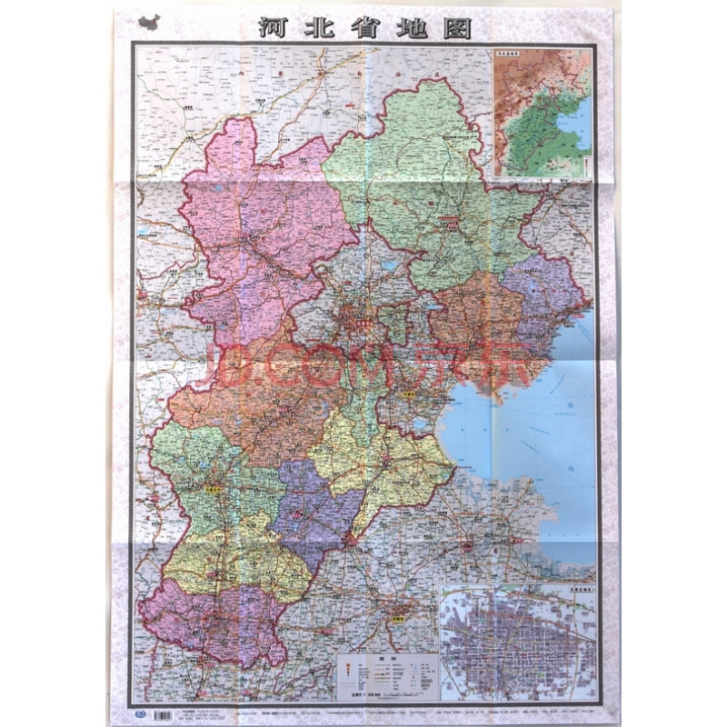 折叠纸质 中图社分省系列地图最新高速公路信息 机场等交通信息