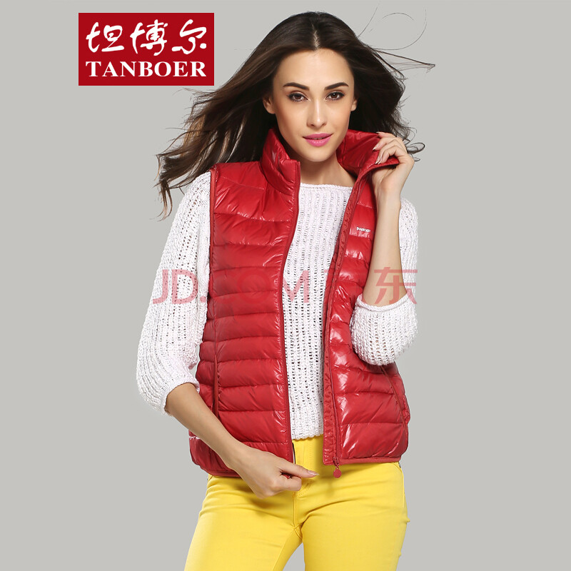 坦博尔<em>羽绒</em>服<em>女款</em> 短款<em>品牌羽绒马甲女款</em>正品