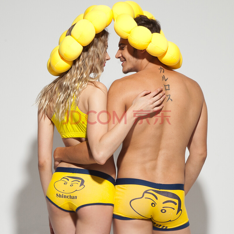 2条装热销<em>纯棉</em>男女<em>情侣内裤</em> 蜡笔小新<em>可爱</em>卡通
