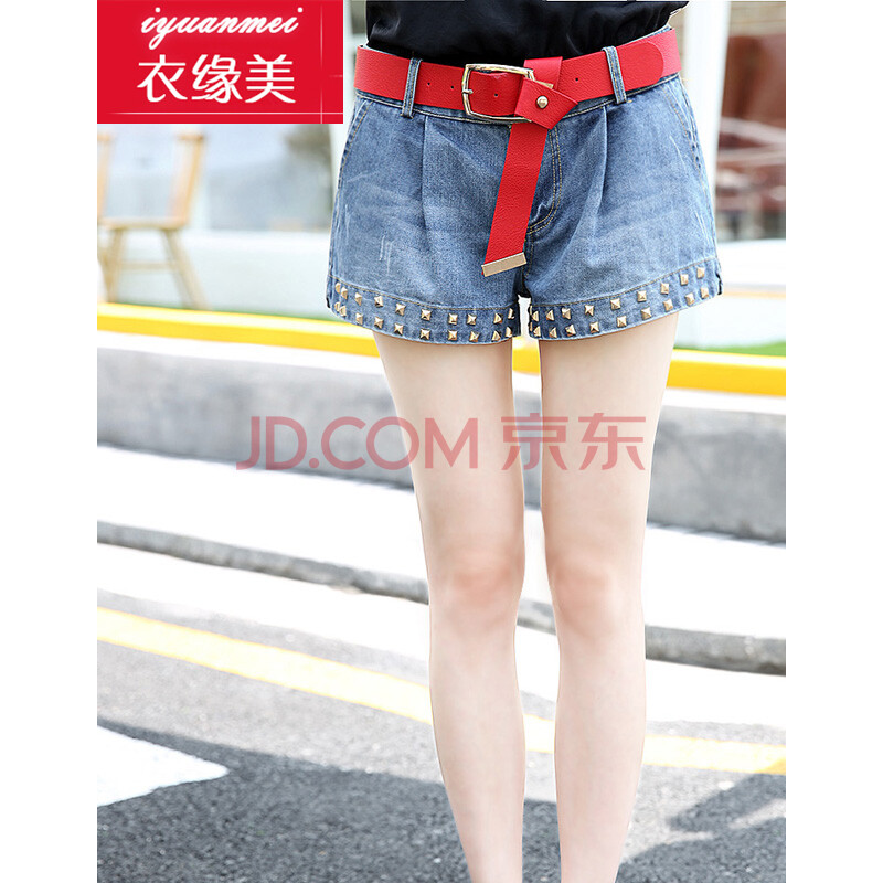 衣缘<em>美女装短裤</em>女2014夏装牛仔短裤新款短裤