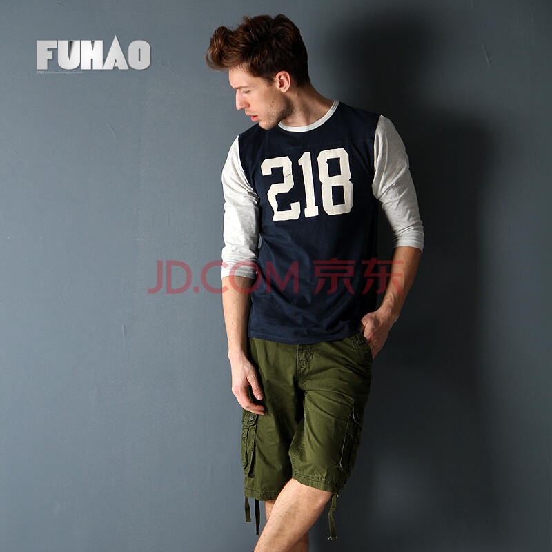 青年<em>户外</em>运动工装<em>短裤男夏季</em>纯棉多袋裤加肥加