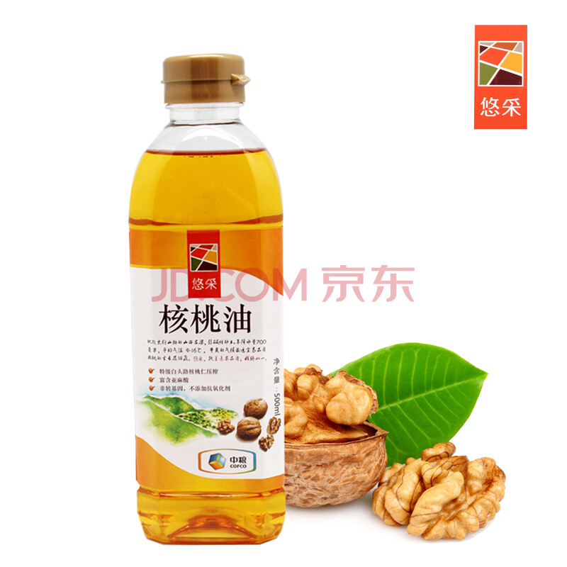 中粮悠采核桃油500ml婴幼儿辅食食用图片