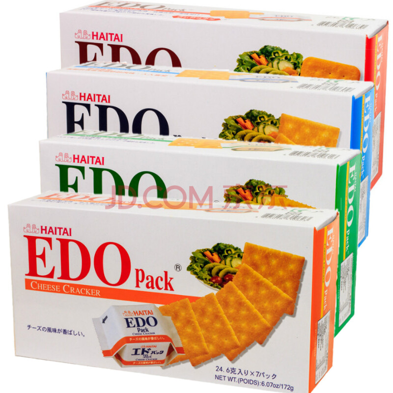 韩国进口食品海太EDO Pack 原味、苏打、奶酪
