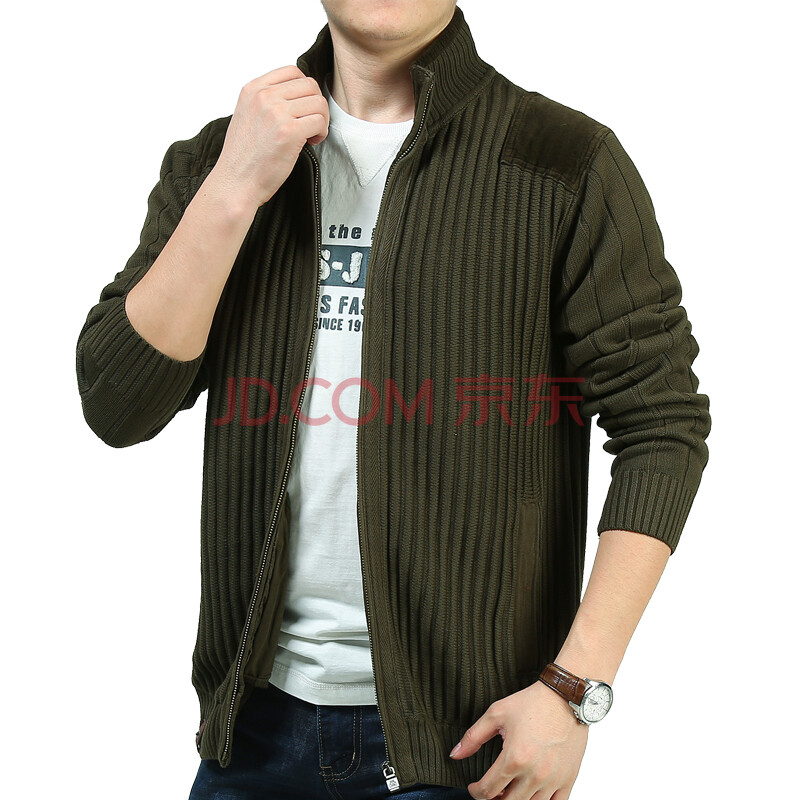 AFS <em>JEEP</em>男士<em>开衫</em>加厚毛衣休闲<em>秋冬装</em>新款宽