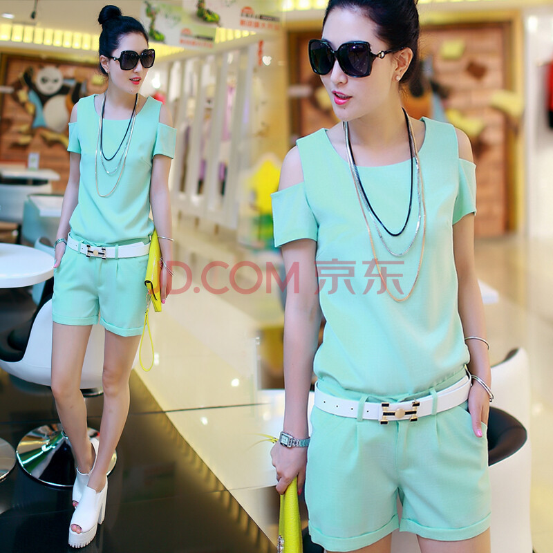 苏微雅 <em>套装女夏</em>2014新款女<em>时尚</em>夏装 小香风名