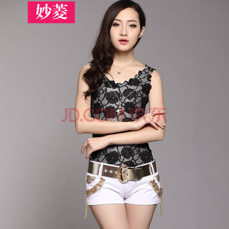 妙菱2014女装新款超<em>短裤</em>黑色欧美<em>女士短裤</em> 春